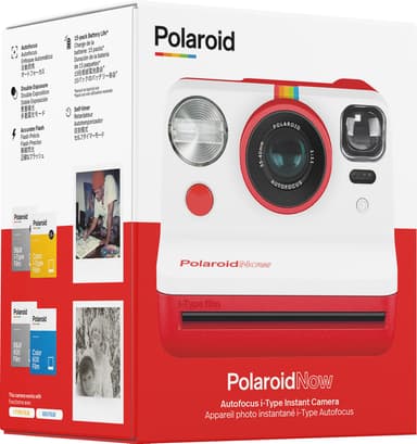Polaroid Now analogkamera (rød)