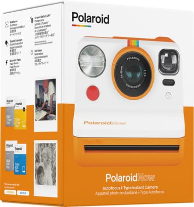 Polaroid Now analogt kamera (oransje)