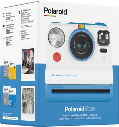 Polaroid Now analogkamera (blå)