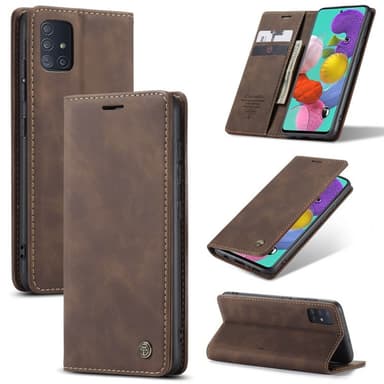 CaseMe Smart Flipdeksel Samsung Galaxy A51 (SM-A515F)  - Kaffe
