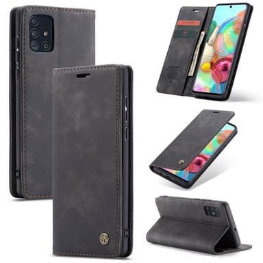 CaseMe Smart Flipdeksel Samsung Galaxy A71 (SM-A715F) - Svart