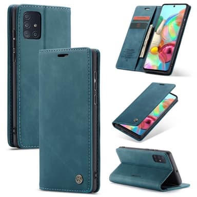 CaseMe Smart Flipdeksel Samsung Galaxy A71 (SM-A715F)  - Blå