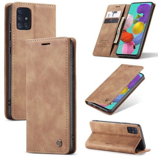 CaseMe Smart Flipdeksel Samsung Galaxy A51 (SM-A515F)  - brun