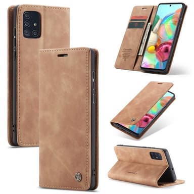 CaseMe Smart Flipdeksel Samsung Galaxy A71 (SM-A715F) - brun