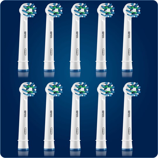 Oral B CrossAction tannbørstehoder 8+2 stk