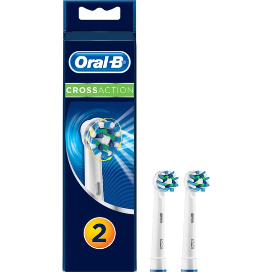 Oral B CrossAction tannbørstehoder, 2 stk