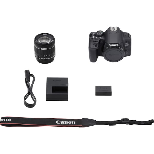 Canon EOS 850D DSLR-kamera + 18-55 mm IS STM-objektiv