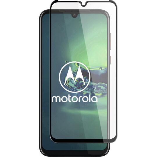 Panzer Full-Fit Motorola Moto G8 Plus skjermbeskytter (sort)