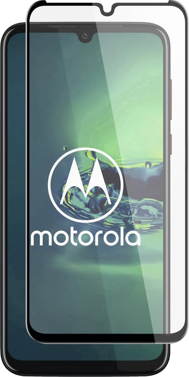Panzer Full-Fit Motorola Moto G8 Plus skjermbeskytter (sort)