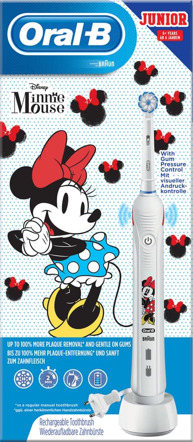 Oral-B Junior D501 Minnie Mouse elektrisk tannbørste barn