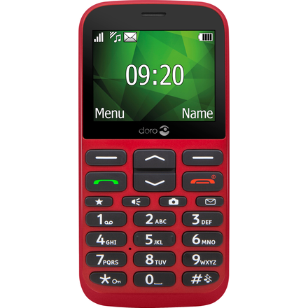 Doro 1375 mobiltelefon (rød)