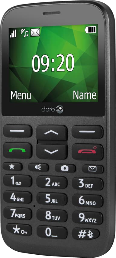 Doro 1375 mobiltelefon (grafitt) - Kun 2G