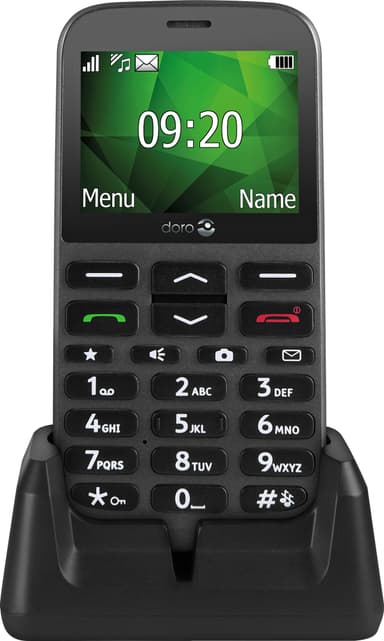 Doro 1375 mobiltelefon (grafitt) - Kun 2G