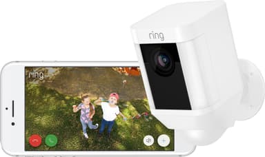 Ring Spotlight Cam Battery sikkerhetskamera (hvit)