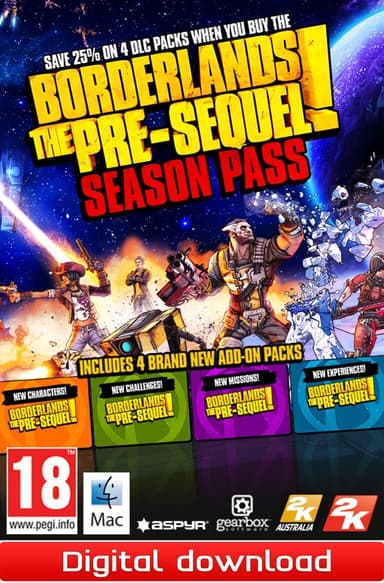 Borderlands The Pre-Sequel Season Pass - PC Windows Mac OSX