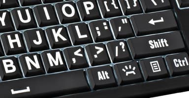 Logickeyboard XLPrint PC ASTRA Tastatur
