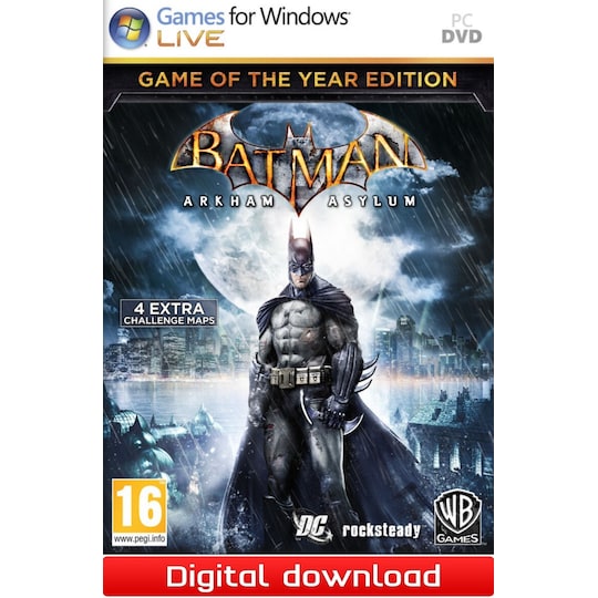 Batman Arkham Asylum Game of the Year Edition - PC Windows - Elkjøp
