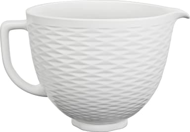 KitchenAid 3D Embossed keramisk bolle 5KSM2CB5TLW (hvit)