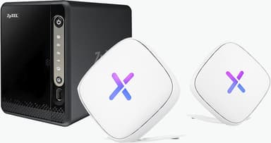 Zyxel NAS326 2-Bay + Zyxel Multy U WiFi mesh-node 2-pakning