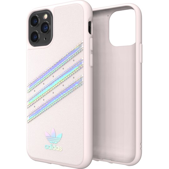 Adidas PU iPhone 11 Pro deksel (orchid/holographic)