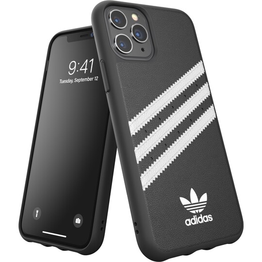 Adidas PU iPhone 11 Pro deksel (sort/hvit)