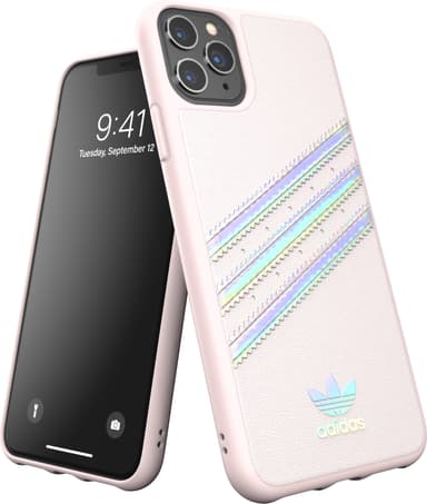 Adidas PU iPhone 11 Pro Max deksel (orchid/holographic)