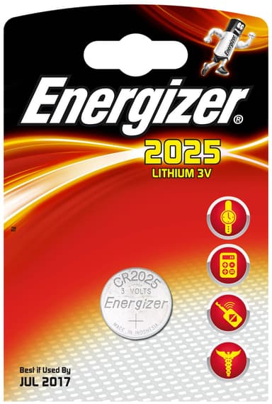 Energizer spesialbatteri CR2025 (1 stk)