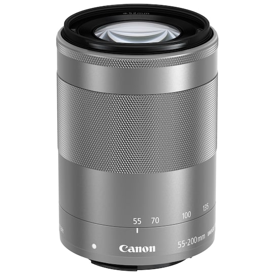 Canon EF-M 55-200 mm IS STM objektiv (sølv)