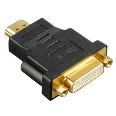 HAMA Adapter HDMI-DVI-D Hane-Hona Guld Svart