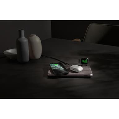 Zens Liberty Qi dual trådløs lader med 16 spoler og tøytopp