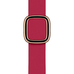 Apple Watch 40 mm klokkereim med spenne - str. medium (ripsrød)