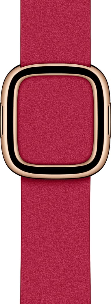 Apple Watch 40 mm klokkereim med spenne - str. medium (ripsrød)