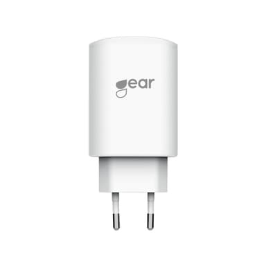 GEAR Lader 220V 2xUSB 4,2A Hvit