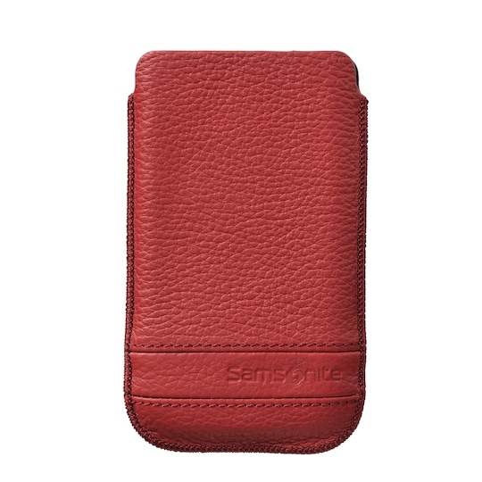 SAMSONITE CLASSIC mobilveske lær XL Rød til eks S3