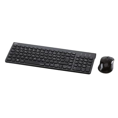 HAMA Tastatur og Mus Cortino Trådløs Svart