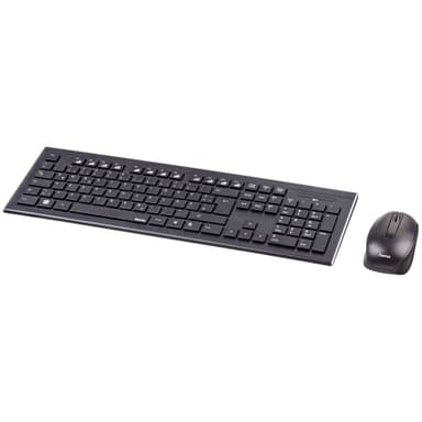 HAMA Tastatur og Mus Cortino Trådløs Svart