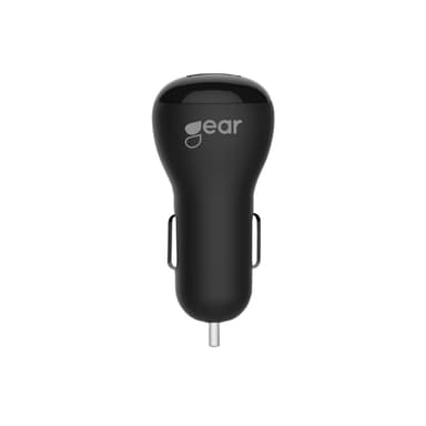 GEAR Lader 12/24V 1xUSB 1A Svart