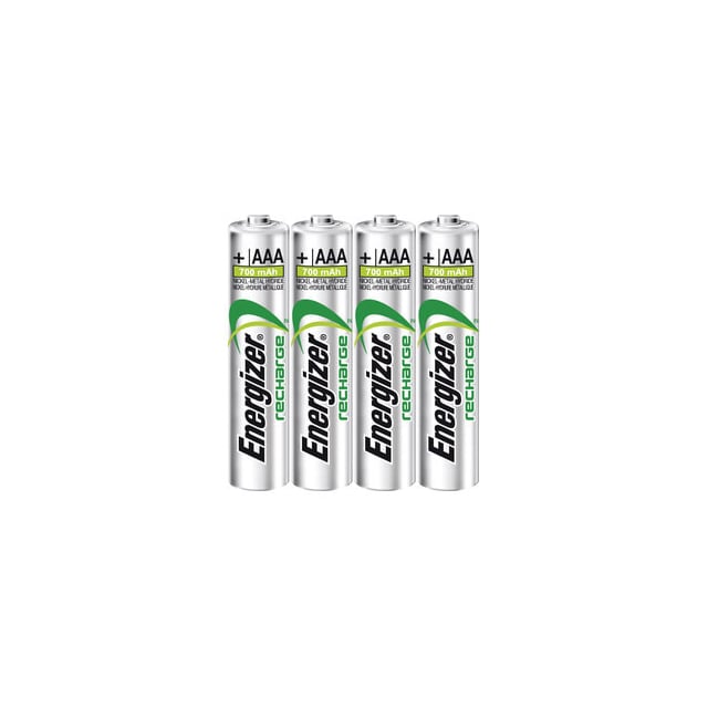 ENERGIZER Batteri AAA/LR03 Oppladbart Ni-Mh 500mAh 4-pack