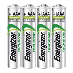 ENERGIZER Batteri AAA/LR03 Oppladbart Ni-Mh 500mAh 4-pack