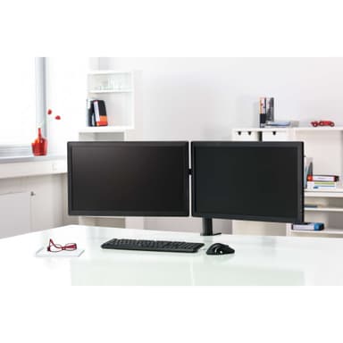 HAMA Monitorfeste 2 armer VESA 100x100, Svart