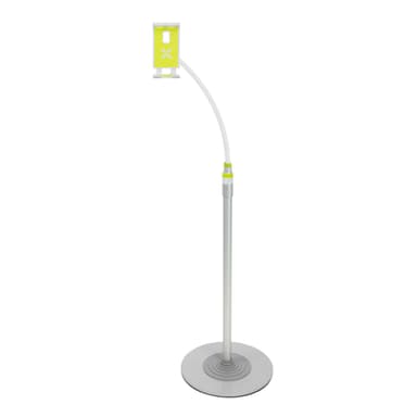 KIT Mobil- og nettbrettholder Gulvstativ Aluminium Sølv