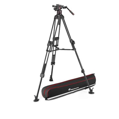 MANFROTTO Stativkit Video Nitrotech 612 + 645 Fast Twin MS Aluminium