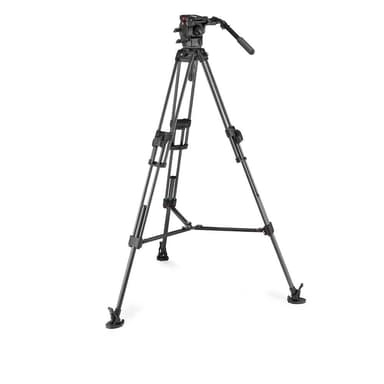 MANFROTTO Stativkit Video 526 + 645 Fast Twin MS 2 in 1 Karbonfiber