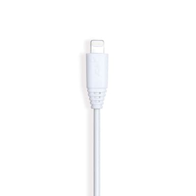 GEAR Synkkabel Lightning 1m Hvit MFI Rund Kabel