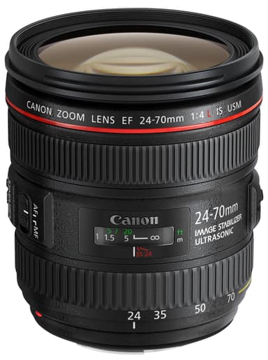 Canon EF 24-70mm f/4L IS USM objektiv (sort)