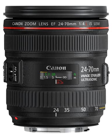 Canon EF 24-70mm f/4L IS USM objektiv (sort)