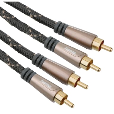 HAMA audiokabel 2xRCA-2xRCA 0,75m PC