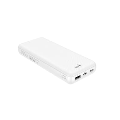 GEAR Powerbank 20 000mAh LiPolymer Ultracompact 2.1A 1xUSB-C 2xUSB-A 1xMicroUSB Hvit