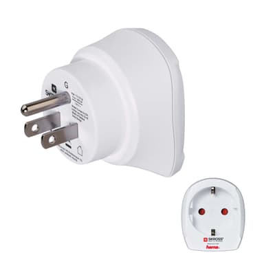 HAMA SKROSS Reiseadapter EU til USA