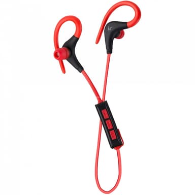 KITSOUND Hodetelefon Race Rød In-Ear Trådløs Mic